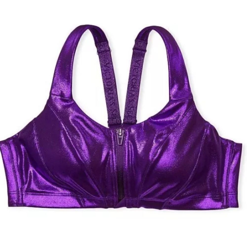 Victoria’s Secret knockout Ultra Max Support Sports Bra metallic purple 34D